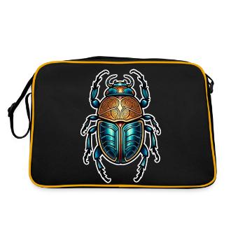 Scarabée Néo Traditionnel - Sac Retro - noir/or - Dos
