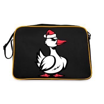 Noël de la bande dessinée de canard - Sac Retro - noir/or - Dos