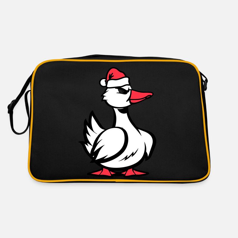 Noël de la bande dessinée de canard Sac Retro
