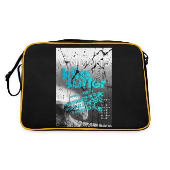 Kitesurfeurs - Sac Retro - noir/or - Dos