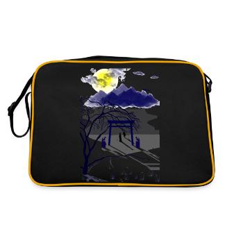 Veillée des esprits sous la pleine lune - Sac Retro - noir/or - Dos