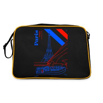Paris et sa dame de fer - Sac Retro - noir/or - Dos