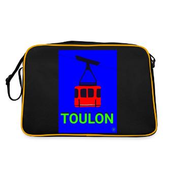 Téléphérique Toulon - Sac Retro - noir/or - Dos