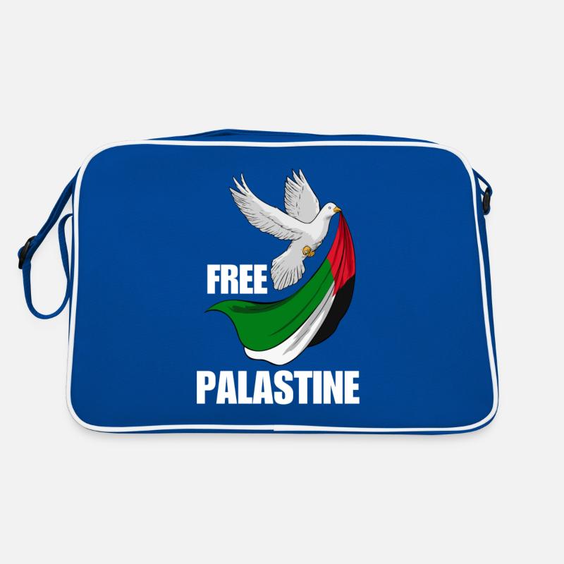 Free Palestine Design – Statement for Peace Retro Bag