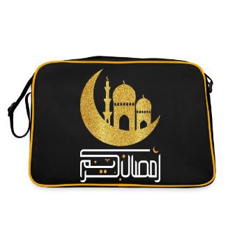 Ramadan Moubarak - Sac Retro - noir/or - Dos