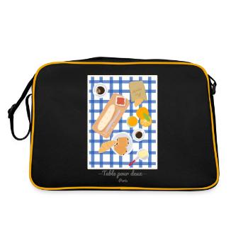 Table for two - France - Retro Bag - black/gold - Back