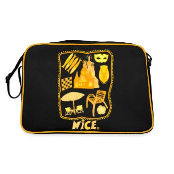 NIce provence alpes maritimes - Sac Retro - noir/or - Dos