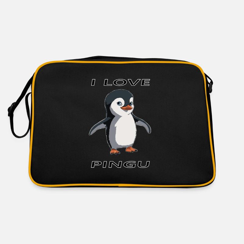 Design de pingouin mignon Sac Retro