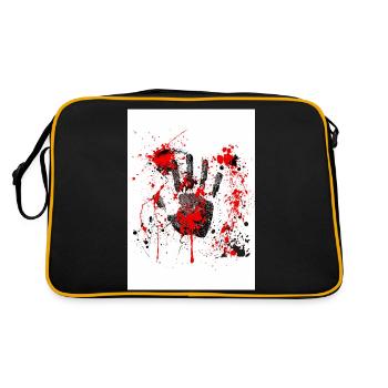 1000005585 - Retro Tasche - Schwarz/Gold - Hinten