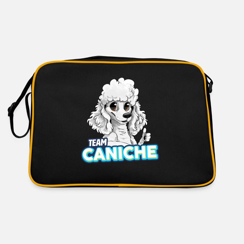 TEAM Poodle - White Retro Bag