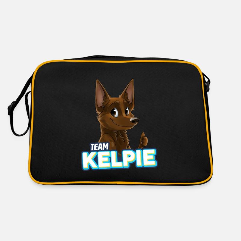 TEAM Kelpie - Schokolade Retro Tasche