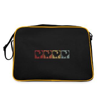 Poulets poules poulet poule poule rétro poussin - Sac Retro - noir/or - Dos