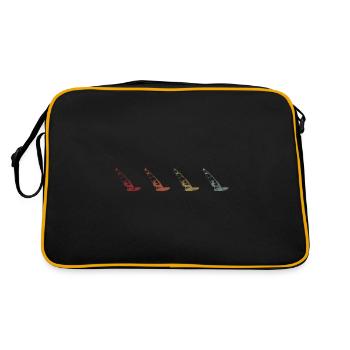 Windsurfing Windsurfer Windsurfing Retro Surfing - Retro Bag - black/gold - Back