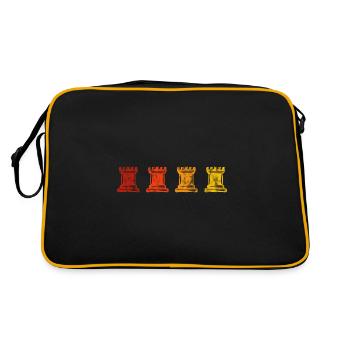 Joueur d’échecs rétro Checkmate Pièce d’échecs - Sac Retro - noir/or - Dos