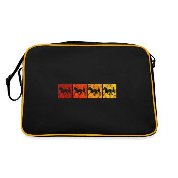 Trotteur trotter dans un style rétro ou vintage - Sac Retro - noir/or - Dos