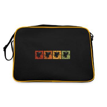 Eléphant éléphant pour enfants - Sac Retro - noir/or - Dos