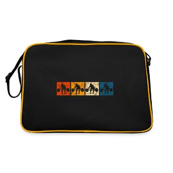 Musculation Bodybuilder GYM Fitnessstudio Retro - Sac Retro - noir/or - Dos