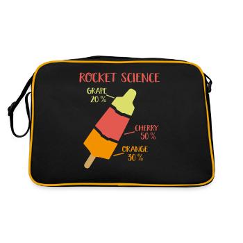 rocket science - Retro Tasche - Schwarz/Gold - Hinten
