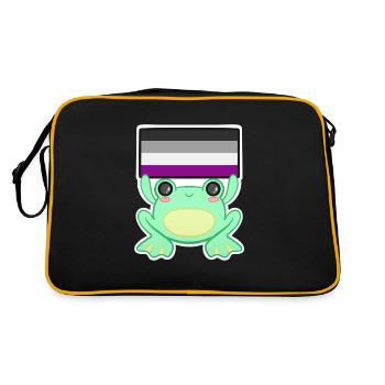 Froggy Ace - Retro Bag - black/gold - Back