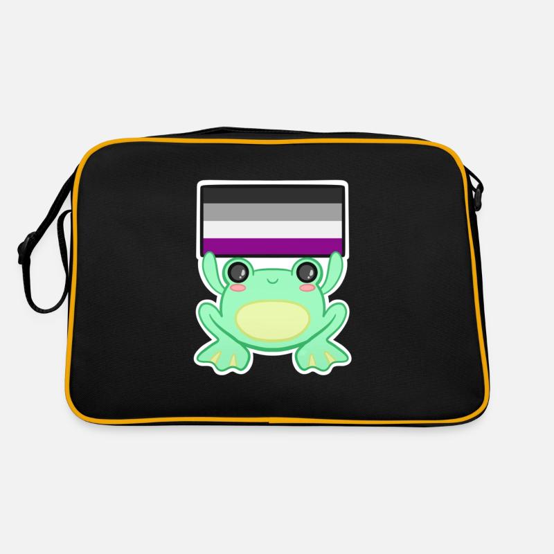 Froggy Ass - Retro Tasche - Schwarz/Gold