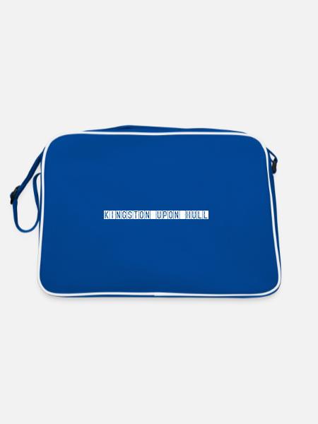 Kingston upon Hull Airport Sign - Retro Bag - blue/white - Back