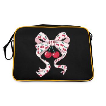 Cerises Jolie Femme Coquette - Sac Retro - noir/or - Dos