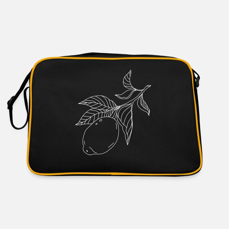 Lemon on a branch Retro Bag
