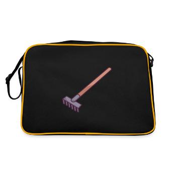 Râteau - Sac Retro - noir/or - Dos