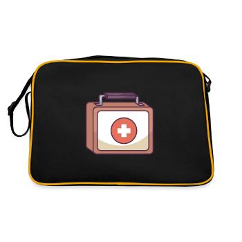 Sac du médecin - Sac Retro - noir/or - Dos