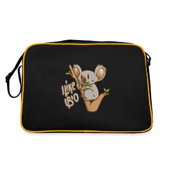 Koala I Like Bio - Retro Bag - black/gold - Back