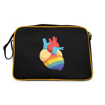 LGBT Love Wins - Retro Bag - black/gold - Back