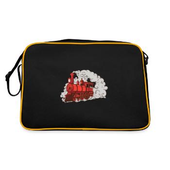 Train Steam Locomotive - Retro Bag - black/gold - Back