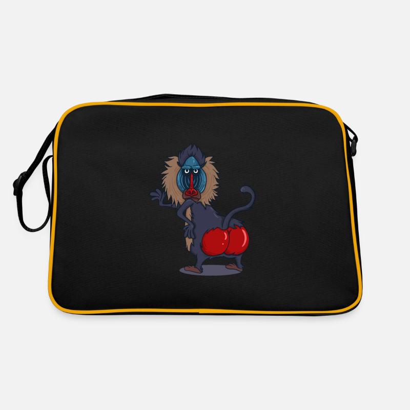Wildlife Red Ass Baboon Retro Bag
