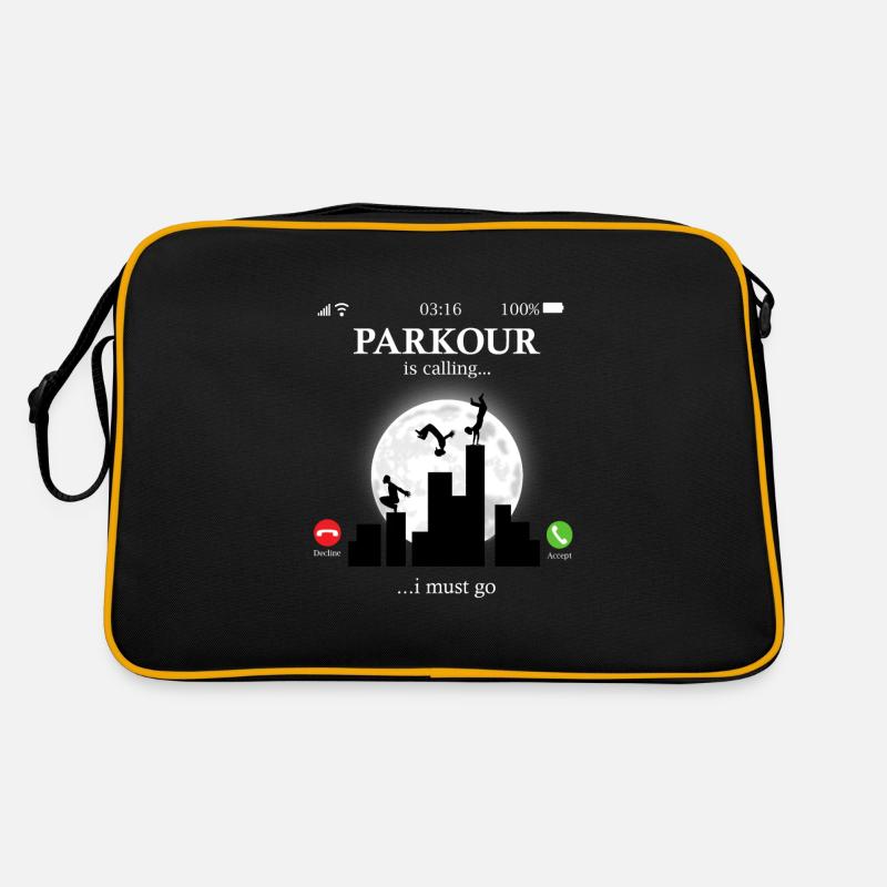 Parkour - Sac Retro - noir/or