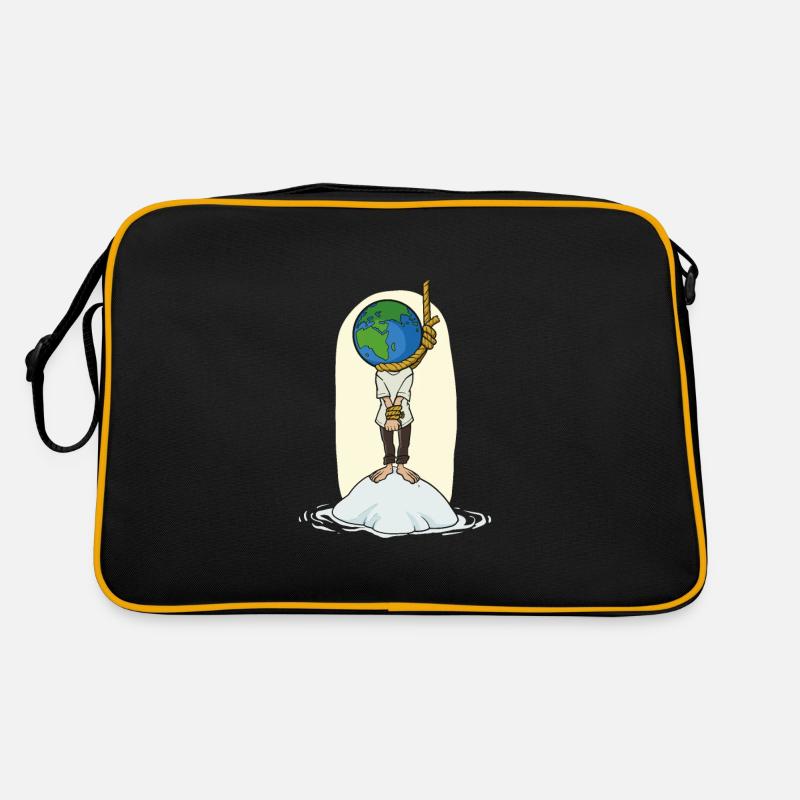 Wissenschaft Globaler Galgen Retro Tasche