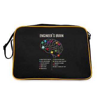 Engineering Games Process Engineer's Brain - Retro Bag - black/gold - Back