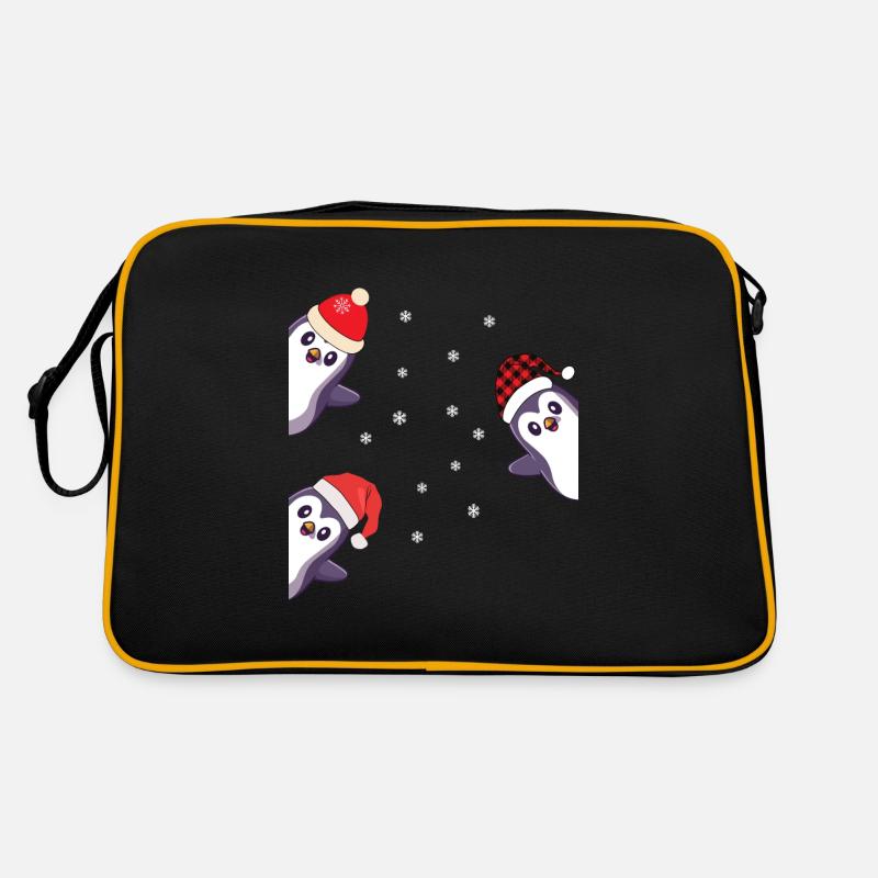 Cadeau de pyjama de Noël Pingouin Sac Retro