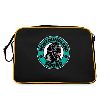 Newfoundland Squad I Dog Lover I Newfoundland - Retro Bag - black/gold - Back