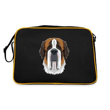 Saint Bernard Amant I Amoureux des chiens I Saint Bernard - Sac Retro - noir/or - Dos