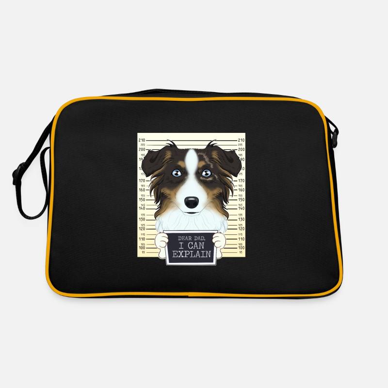 Australian Shepherd Dad I Australian Shepherd Retro Bag