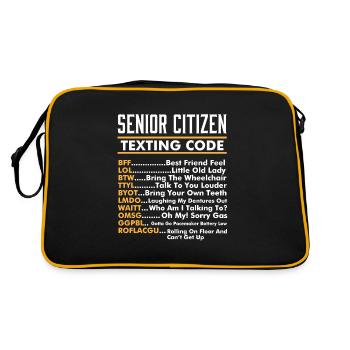 Drôle de personnes âgées I personnes âgées I personnes âgées - Sac Retro - noir/or - Dos