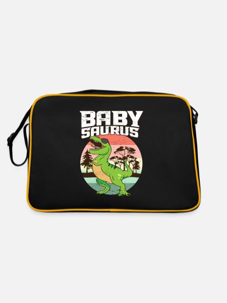 Saurus Family Matching I Tyrannosaurus T-Rex I - Retro Bag - black/gold - Back