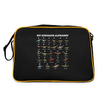 Paleontology I Dinosaurs Lover I My Dinosaur - Retro Bag - black/gold - Back