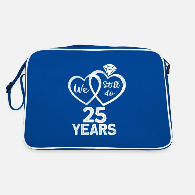 Married couples since 1997 - 25 wedding anniversary gift Retro Bag