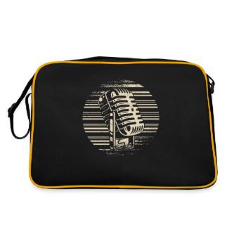 Retro Singer Microphone I Chanteur I Vintage - Sac Retro - noir/or - Dos