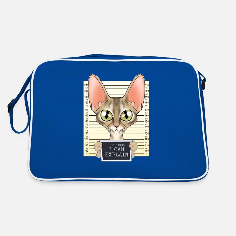 Devon Rex Cat Mom - Dear Mom I Can Explain Retro Tasche