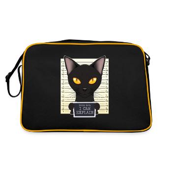 Bombay Cat Papa Je Cher Papa Je Peux Expliquer I Bombay - Sac Retro - noir/or - Dos