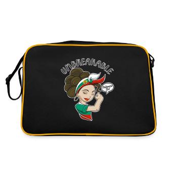 Fille bulgare Incassable Héritage bulgare - Sac Retro - noir/or - Dos