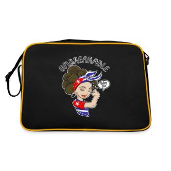 Fille cubaine incassable I Héritage cubain I Cuba - Sac Retro - noir/or - Dos