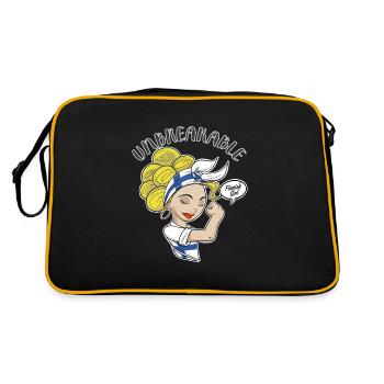 Finnish Girl Unbreakable I Finnish Heritage I - Retro Bag - black/gold - Back